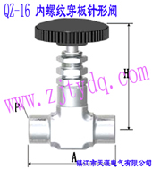 QZ-16 ���ݼy��������yQZ-16 Femals Screw Wall-separting Needle Valve